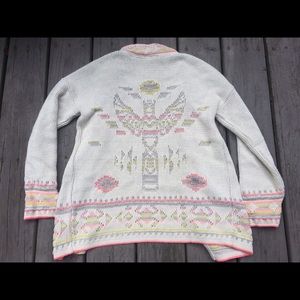 Warehouse Tribal Southwest Totem Boho Cardigan🌿
